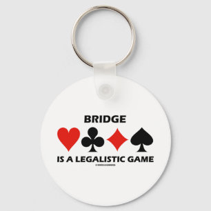 Bridge ist ein legalistisches Spiel (Card Anzugs) Schlüsselanhänger