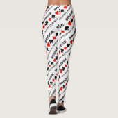 Bridge ist ein Schlachtfeld mit vier Karten Anzüge Leggings (Rückseite)