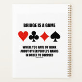 Bridge ist ein Spiel, bei dem andere Menschen die  Planer (Rückseite)