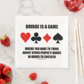 Bridge ist ein Spiel, bei dem andere Menschen die  Serviette (Beispiel)