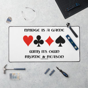 Bridge ist ein Spiel mit eigenem Rhytmus und eigen Schreibtischunterlage