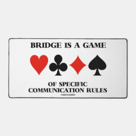 Bridge ist ein Spiel spezifischer Kommunikationsre Schreibtischunterlage