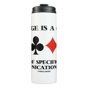 Bridge ist ein Spiel spezifischer Kommunikationsre Thermosbecher