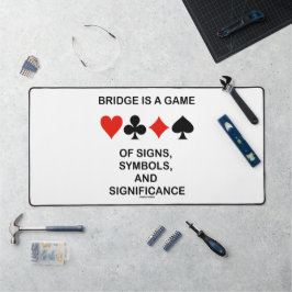 Bridge ist ein Spiel von Zeichen Symbole Bedeutung Schreibtischunterlage