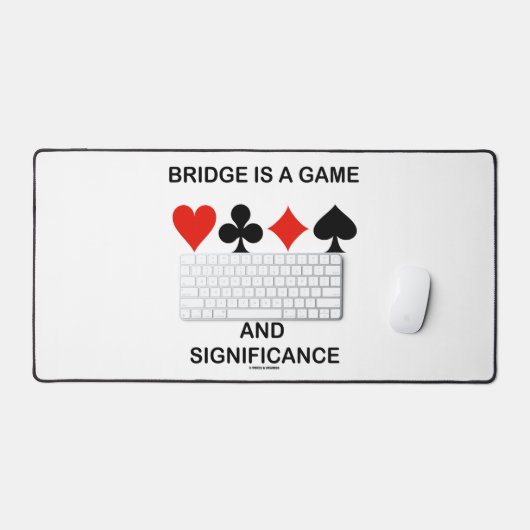 Bridge ist ein Spiel von Zeichen Symbole Bedeutung Schreibtischunterlage (Tastatur & Maus)