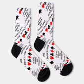 Bridge ist ein Spiel von Zeichen Symbole Bedeutung Socken (Rechts)