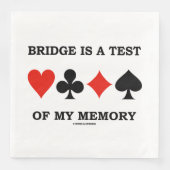 Bridge ist ein Test für die vier Speicherkarten-An Serviette (Vorderseite)