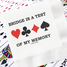 Bridge ist ein Test für die vier Speicherkarten-An Serviette
