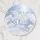 Bridge ist On Cloud Nine 9 Pampas Brautparty Geschenkanhänger (Vorderseite)