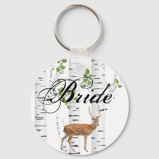 Bridge Key Chain Deer Buck Woodland Jagd Schlüsselanhänger (Vorderseite)