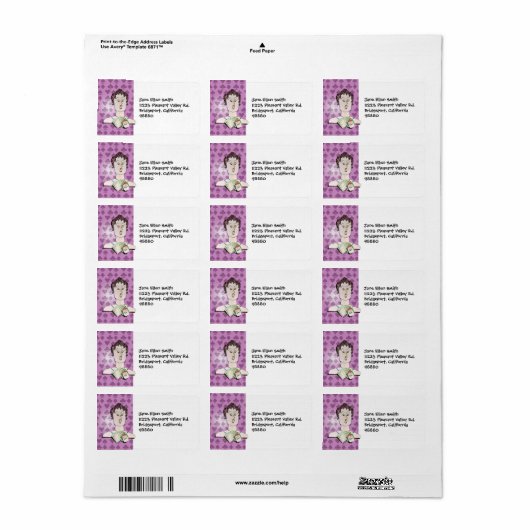 Bridge Lady-Adressetikett Adressaufkleber (Vorne)