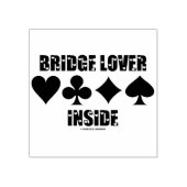 Bridge Lover Inside Four Card Anzug Gummistempel (Prägung)