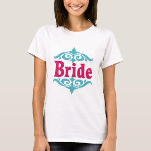 Bridge (marokkanisch) Hot Pink & Sky Blue T-Shirt