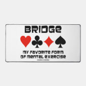 Bridge meine Lieblingsform der geistigen Übung 4 A Schreibtischunterlage (Vorderseite)