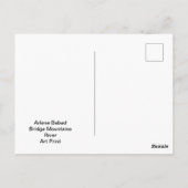 Bridge Mountains River Postkarte (Rückseite)