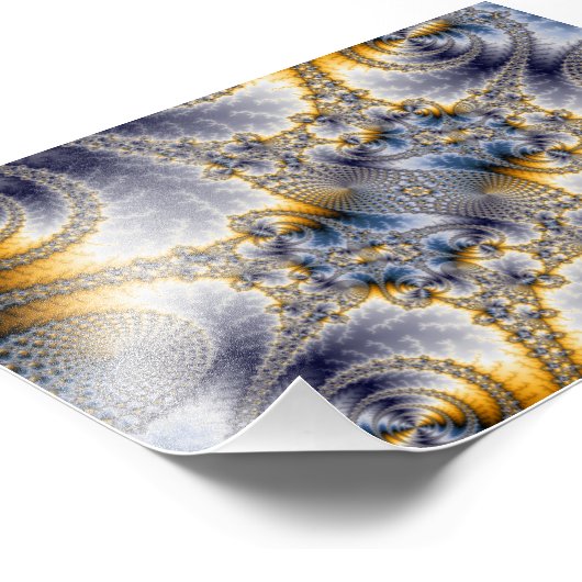 Bridge Network - Mandelbrot Fraktal Art Fotodruck (Ecke)