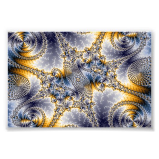 Bridge Network - Mandelbrot Fraktal Art Fotodruck (Vorne)