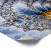 Bridge Network - Mandelbrot Fraktal Art Poster (Ecke)