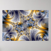 Bridge Network - Mandelbrot Fraktal Art Poster (Vorne)