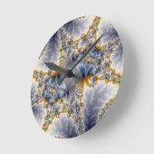Bridge Network - Mandelbrot Fraktal Art Runde Wanduhr (Winkel)