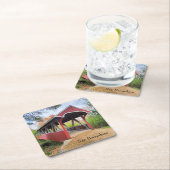 Bridge NH Herbst Belmont Rechteckiger Pappuntersetzer (Vor Ort)