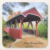 Bridge NH Herbst Belmont Rechteckiger Pappuntersetzer (Vorderseite)
