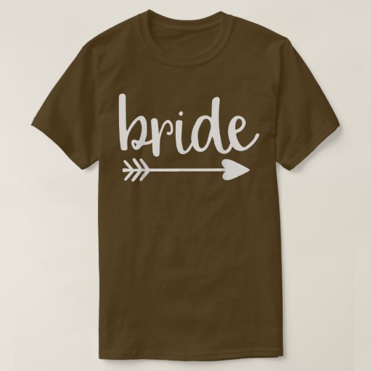 Bridge Niedlich Arrow Funny Wedding Party und Bach T-Shirt (Design vorne)
