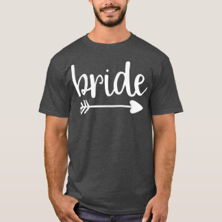 Bridge Niedlich Arrow Funny Wedding Party und Bach T-Shirt
