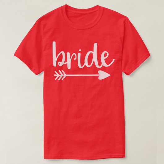 Bridge Niedlich Arrow Funny Wedding Party und Bach T-Shirt (Design vorne)