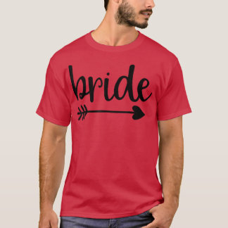 Bridge Niedlich Arrow Funny Wedding Party und Bach T-Shirt