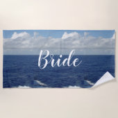 Bridge Ocean Waves Beach Handtuch (Vorderseite)