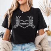 Bridge oder Die Skeleton Heart Hands Bride Shirt