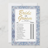 Bridge oder Groom Spiel voll editierbare Karte (Vorderseite)