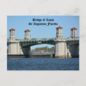 Bridge of Lions St Augustine Florida Reise Postkarte (Vorderseite)