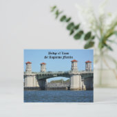 Bridge of Lions St Augustine Florida Reise Postkarte (Stehend Vorderseite)
