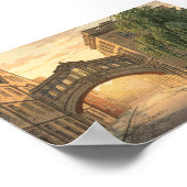 Bridge of Sighs in Oxford University Poster (Ecke)