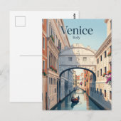 Bridge of Sighs Italy Postkarte (Vorne/Hinten)