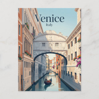 Bridge of Sighs Italy Postkarte