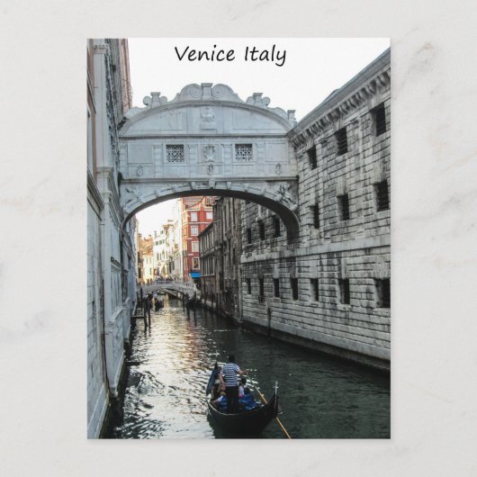 Bridge of Sighs Venice Postkarte (Vorderseite)