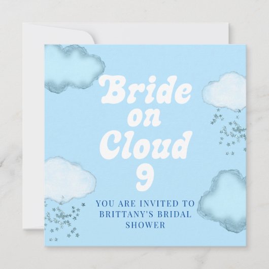 Bridge on Cloud 9 Brautparty Bachelorette Einladung (Vorderseite)