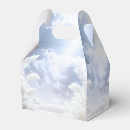 Bridge on Cloud Nine 9 Pampas Brautparty Geschenkschachtel (Rückseite)