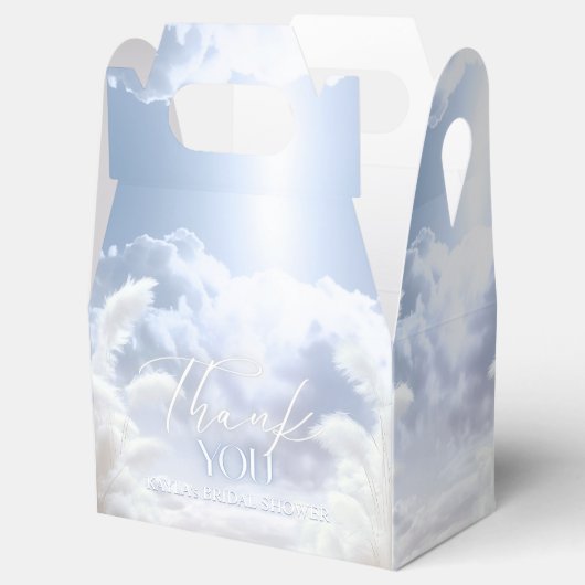 Bridge on Cloud Nine 9 Pampas Brautparty Geschenkschachtel (Geöffnet)