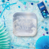 Bridge on Cloud Nine 9 White Pampas Brautparty Pappteller (Party)