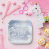 Bridge on Cloud Nine 9 White Pampas Brautparty Pappteller (Party)