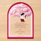 Bridge on Cloud Wine Napa Weinkeller Junggeselinne Acryleinladungen (Vorderseite)