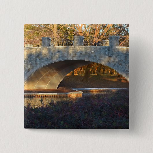 Bridge On Sunset by Shirley Taylor Button (Vorderseite)
