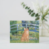Bridge - Orange Tabby SH cat 46 Postkarte (Stehend Vorderseite)