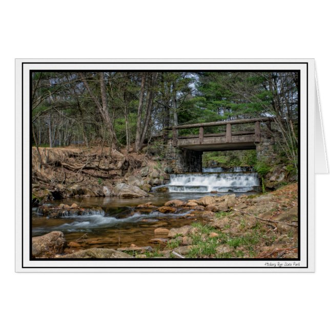 Bridge Over Hickory Run Note Card (Vorderseite (Horizontal))