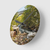 Bridge Over River Runde Wanduhr (Winkel)