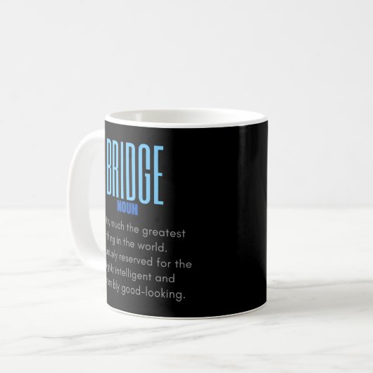 Bridge Player Definition - Bridge Kaffeetasse (Vorderseite Links)